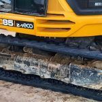Cadena de goma montada en máquina JCB 85Z