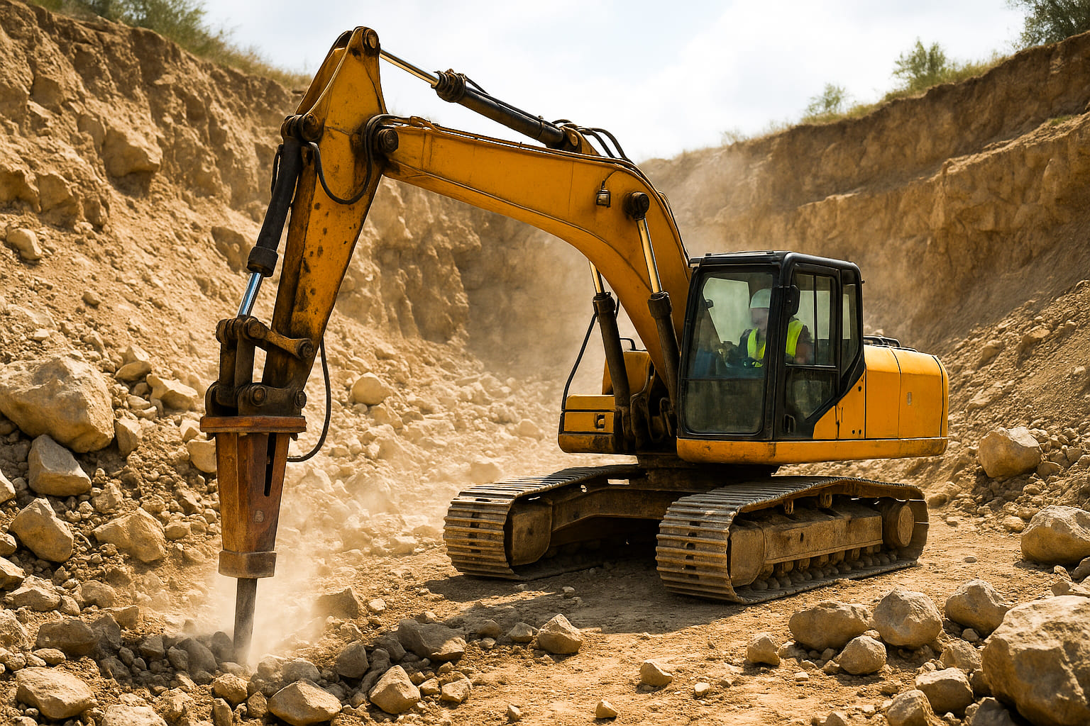 Hydraulic hammer: uses and operation | IMOP